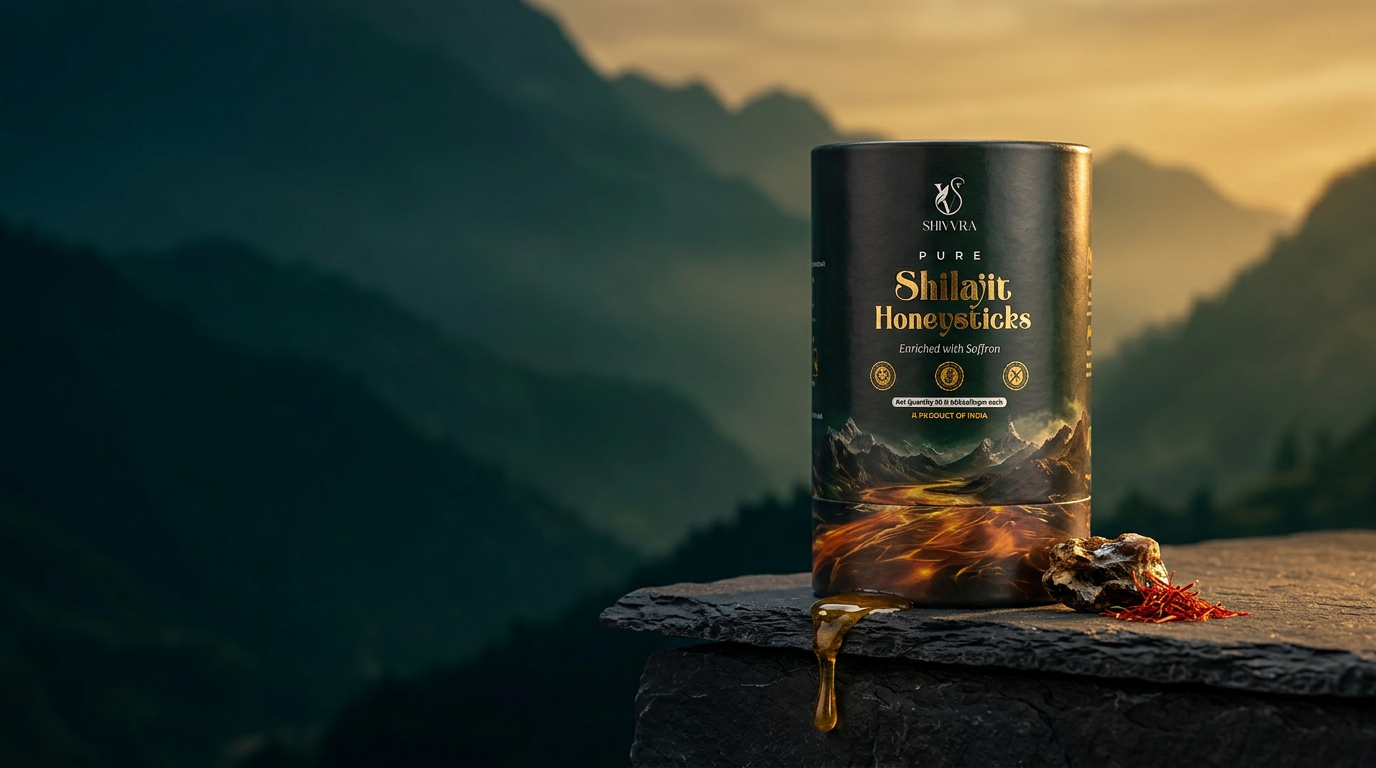 Shivvra tin in an illustrative Himalayan product scene